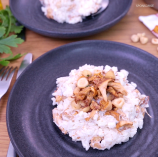 Risotto aux girolles et à la Crème de chèvre