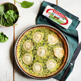Tarte aux épinards et fromage de chèvre
