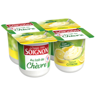 Yaourt brassé citron au lait de chèvre