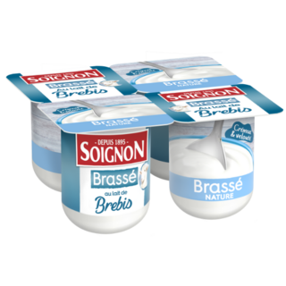 Le brassé nature au lait de brebis