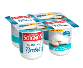 Yaourt coco au lait de brebis