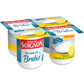 Yaourt citron au lait de brebis