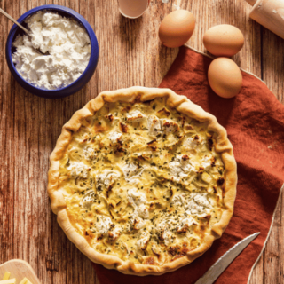 Quiche aux poireaux et au chèvre
