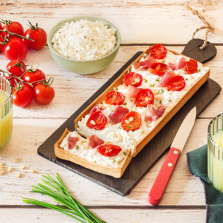 Tarte italienne au Fouetté Ail et Fines Herbes