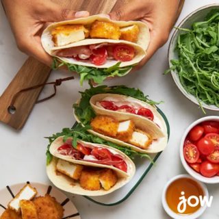 Wrap prosciutto, salade et Chèvres Chauds