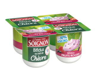 Bifidus fruits rouges au lait de chèvre