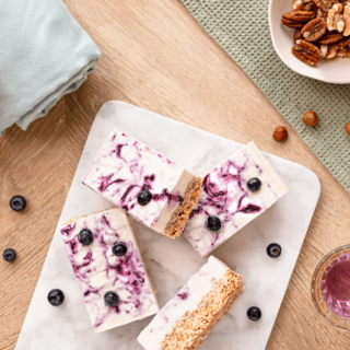 Barres glacées protéinées au skyr à la vanille au lait de chèvre