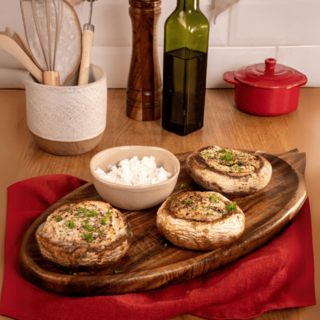 Champignons farcis au chèvre