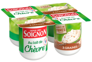 Yaourt brassé 3 graines au lait de chèvre