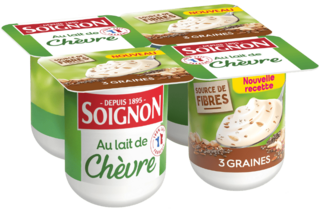 Yaourt brassé 3 graines au lait de chèvre