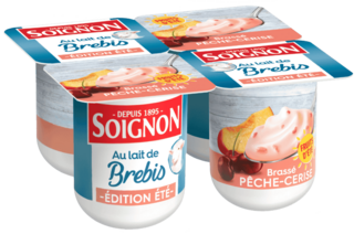 Yaourt édition de saison pêche-cerise