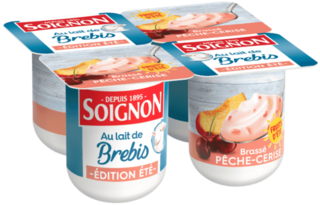 Yaourt édition de saison pêche-cerise