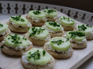 Burger concombre de chèvre frais