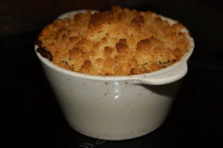 Crumble courgette tomate chèvre