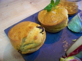 Muffins au fromage de chèvre à la provençale