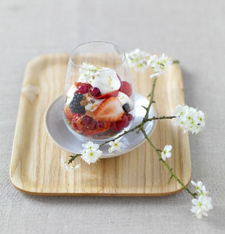 Timbale de fruits frais à la vanille