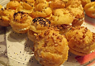 Petits choux au chèvre