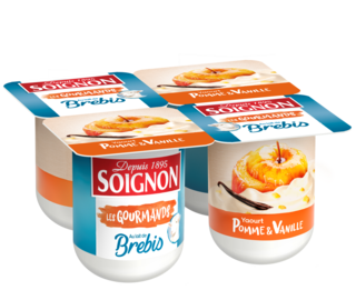 Yaourt Pomme & Vanille au lait de brebis